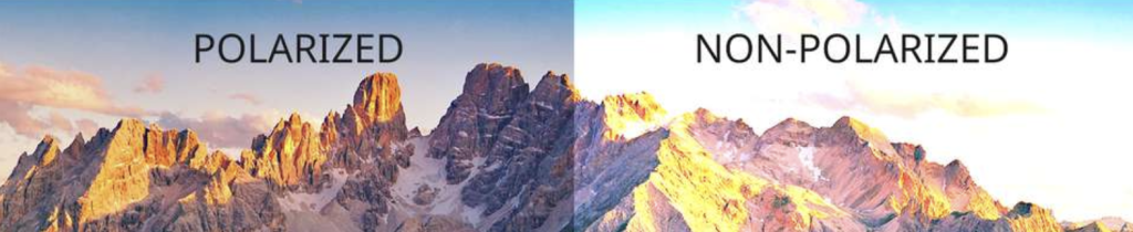 Polarized and non polarized comparison