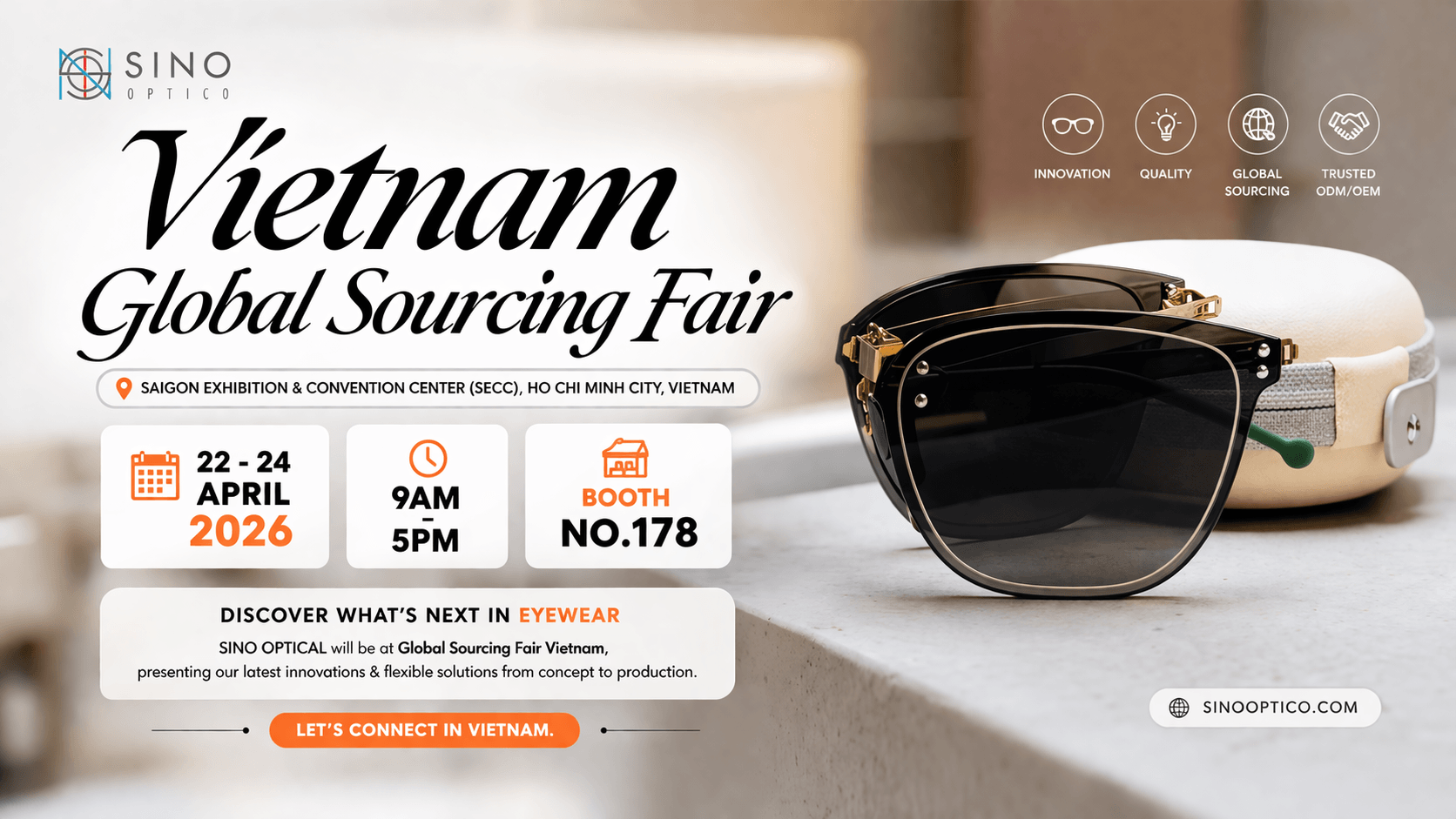 Global eyewear sourcing fair poster
